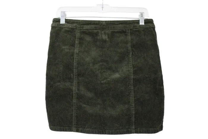 Blue Spice Green Corduroy Skirt 7 Blue Spice Rings
