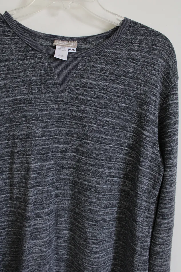Coldwater Creek Gray Heather Knit Sweater Petite XL Coldwater Creek Earrings