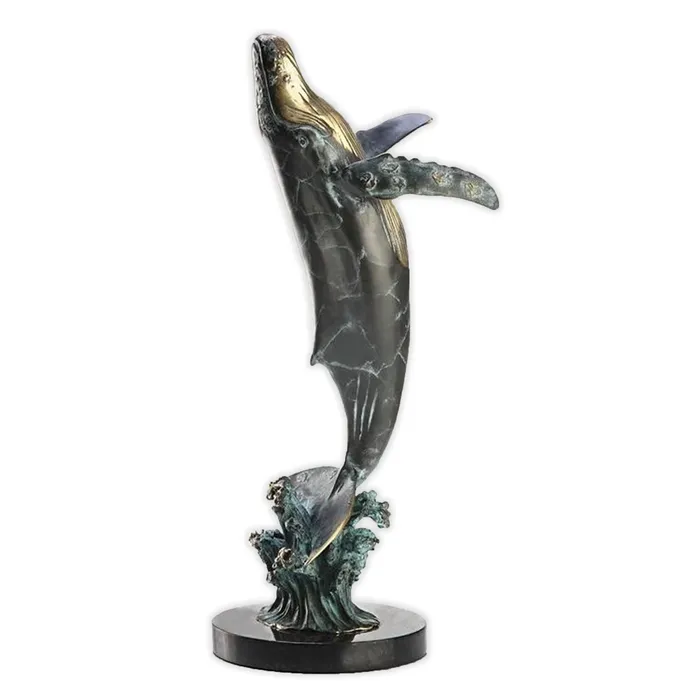 Earrings SANPACIFICINTL Large Humpback Whale Brass Sculpture by San Pacific International Earrings SANPACIFICINTL Large Humpback Whale Brass Sculpture by San Pacific International