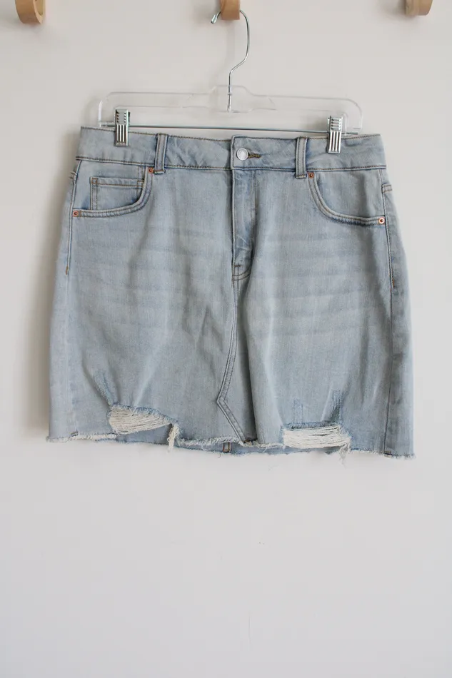 Earrings Wild Fable Wild Fable Light Wash Mini Denim Skirt 12
