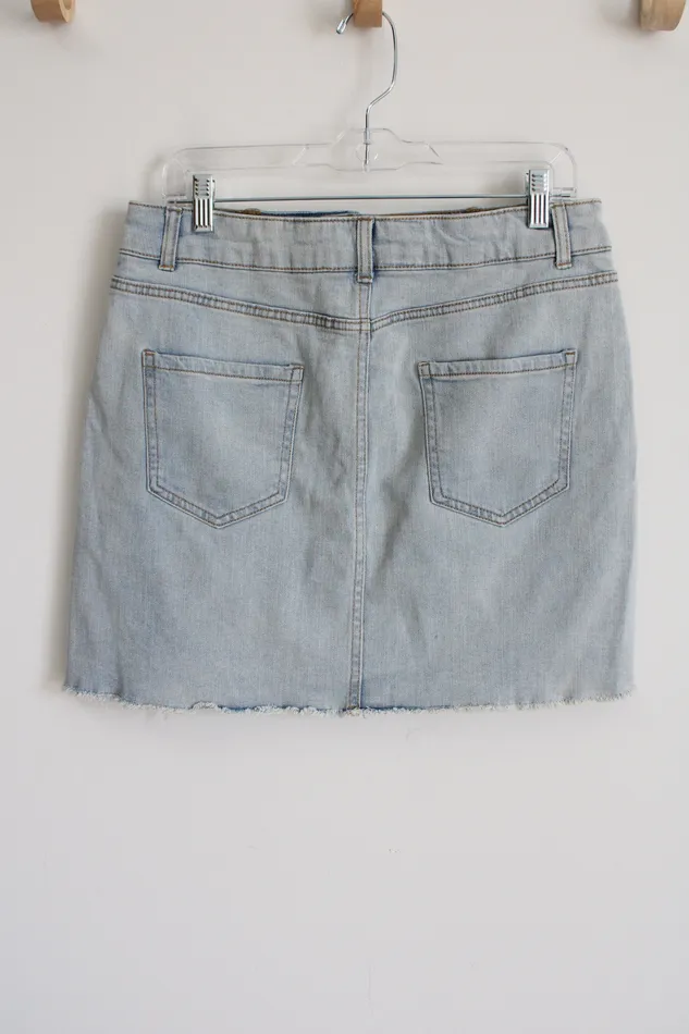 Earrings Wild Fable Wild Fable Light Wash Mini Denim Skirt 12