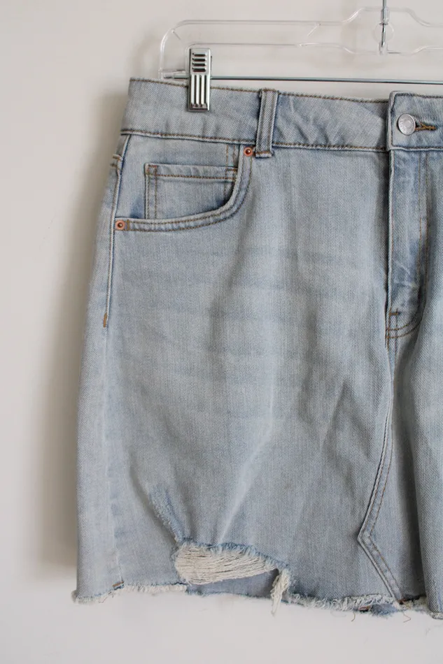 Earrings Wild Fable Wild Fable Light Wash Mini Denim Skirt 12