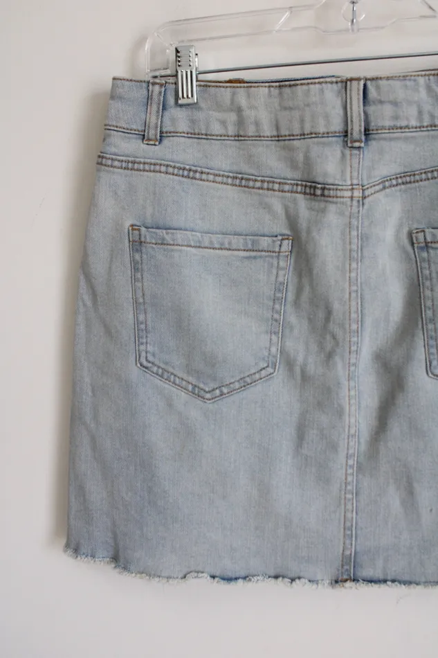 Earrings Wild Fable Wild Fable Light Wash Mini Denim Skirt 12