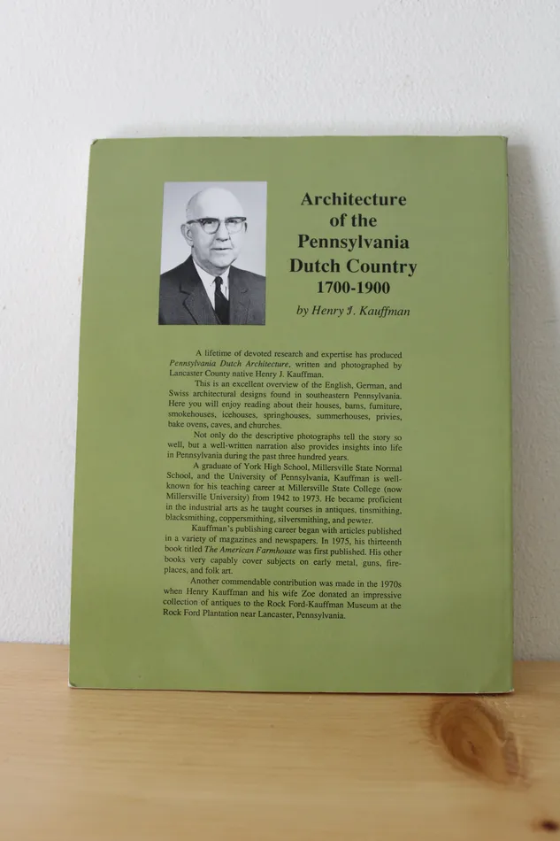 Jubilee Thrift Necklaces Architecture Of The Pennsylvania Dutch Country 17001900 Book By Henry J Kauffman