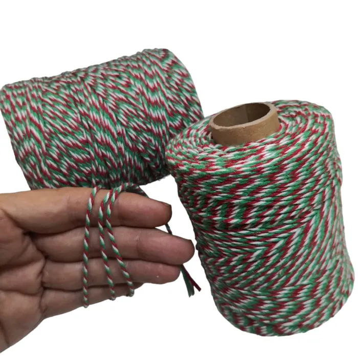 Peppy Beads Bracelet Cord RedWhite and Green Cotton BraceletJewellery Making Cord Bracelets