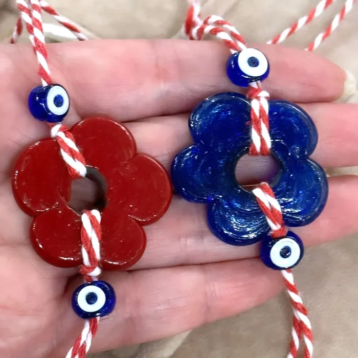 Peppy Beads Bracelet Cord RedWhite and Green Cotton BraceletJewellery Making Cord Bracelets