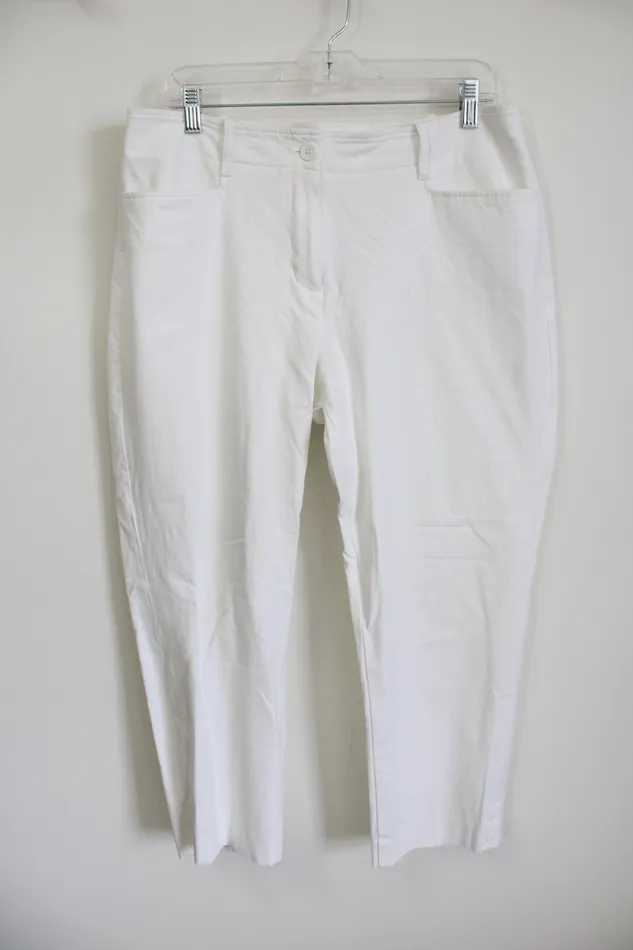 Talbots Rings Talbots Curvy White Pants 12