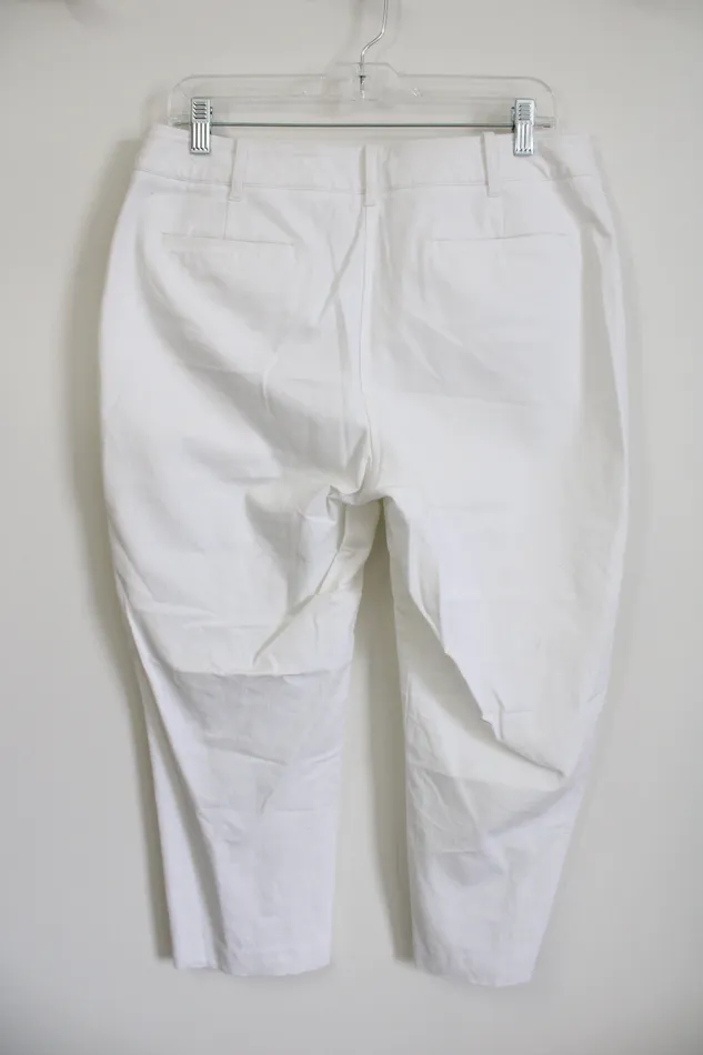 Talbots Rings Talbots Curvy White Pants 12