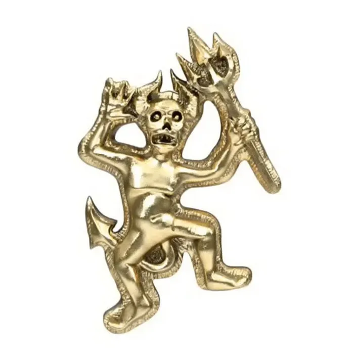 Anatometal Earrings The Devil Threaded End in Gold