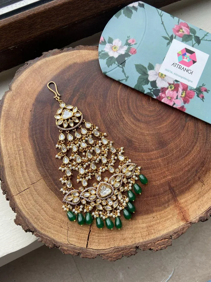 Attrangi Earrings Shanaya Moissanite Polki Paasa