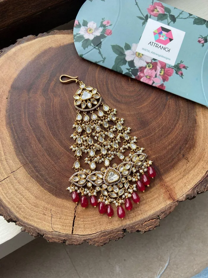 Attrangi Earrings Shanaya Moissanite Polki Paasa Attrangi Earrings Shanaya Moissanite Polki Paasa