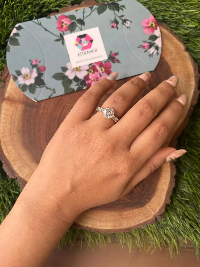 Attrangi Rings Erin Round Solitaire Ring