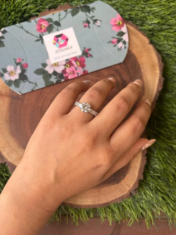 Attrangi Rings Erin Round Solitaire Ring