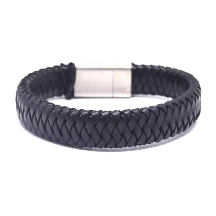 Bracelets STEEL STEEL LEATHER BRACELET STB461 Bracelets STEEL STEEL LEATHER BRACELET STB461
