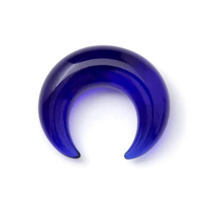 Gorilla Glass Rings Simple Glass Septum Pincher Cobalt