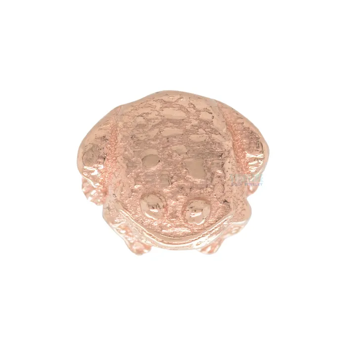 Mushroom Body Jewelry mushroom Earrings threadless Toad End in Gold