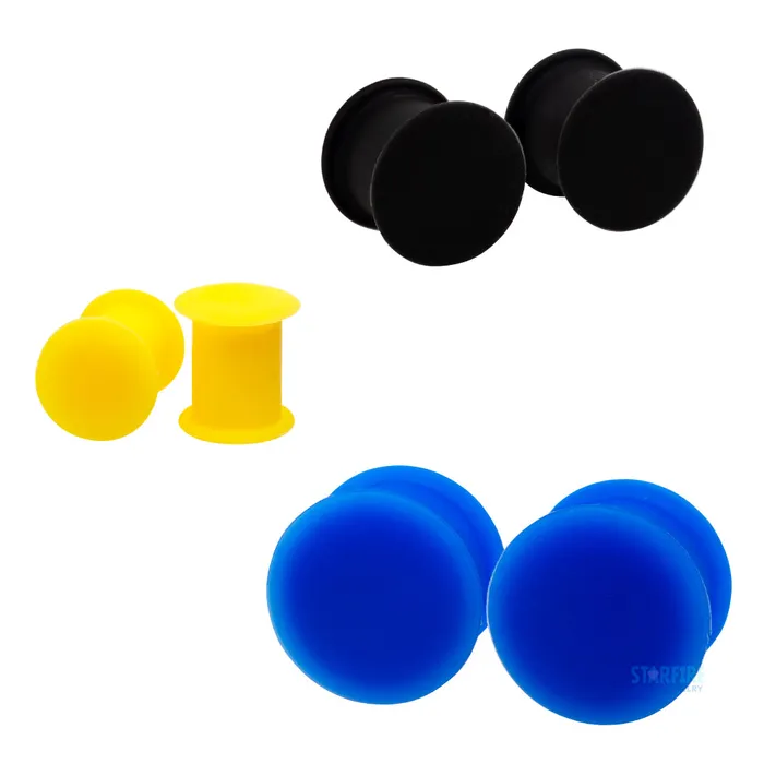 Necklaces Silicone Skin Hollow Plug Yellow Kaos Softwear