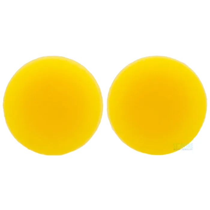 Necklaces Silicone Skin Hollow Plug Yellow Kaos Softwear