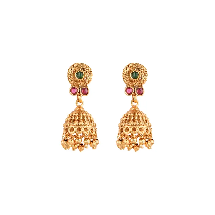 Teejh Necklaces Teejh Arundhati Gold Red And Green Necklace Set