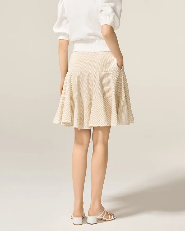 Beige Nantucket Skirt ADEAM Earrings Beige Nantucket Skirt ADEAM Earrings