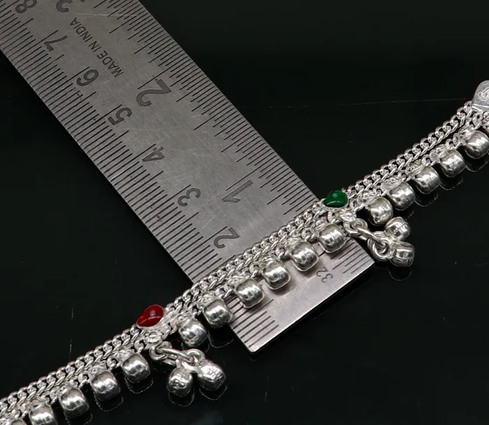 Bracelets TRIBAL ORNAMENTS 5 inches long customized anklets for new born baby anklets best unisex kids foot bracelet charm anklets bracelet from India ank283 Bracelets TRIBAL ORNAMENTS 5 inches long customized anklets for new born baby anklets best unisex kids foot bracelet charm anklets bracelet from India ank283