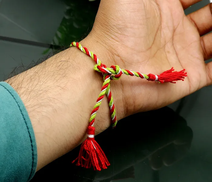 Bracelets TRIBAL ORNAMENTS 925 sterling silver handmade custom made Rakhi Bracelet Exclusive Vintage OM Aum design size free Bracelet for Rakshabandhan rk21