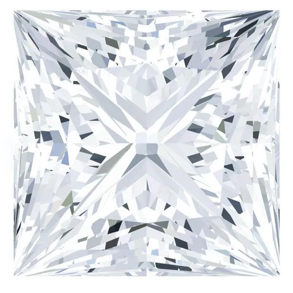 Charles Colvard Princess Moissanite Fire Brilliance Earrings