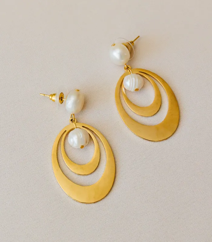 Earrings Ola Perla Wave Earrings Arete