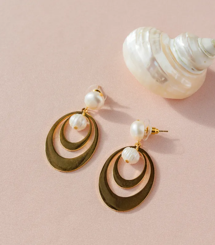 Earrings Ola Perla Wave Earrings Arete