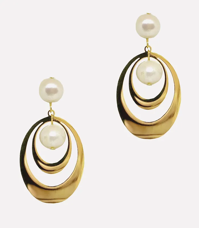 Earrings Ola Perla Wave Earrings Arete