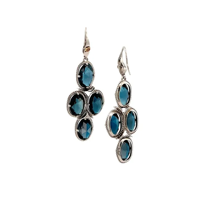 Earrings PreOwned Tacori London Blue Topaz Earrings TACORI