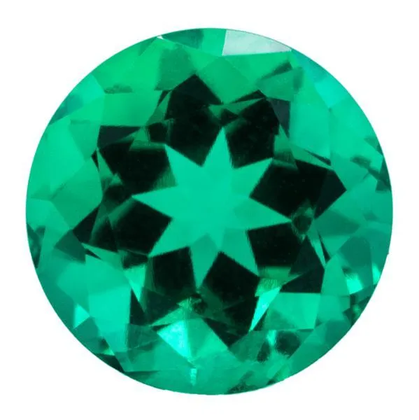 FAB LabGrown Round Emerald Stone Size FIRE BRILLIANCE Rings