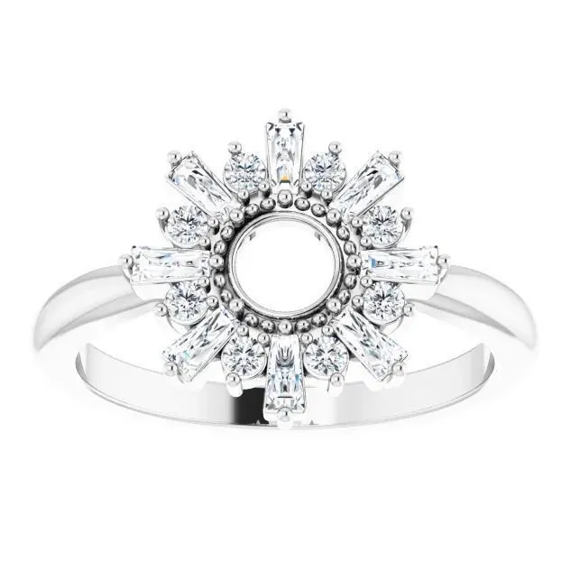 FIRE BRILLIANCE 38 CTW Diamond Radiance Ring Rings