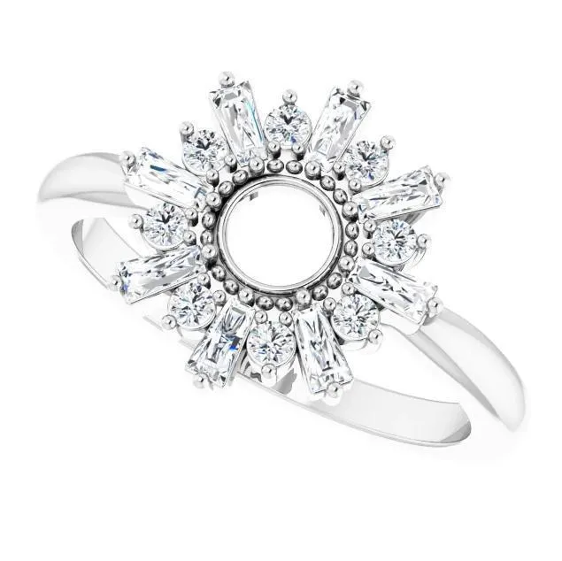 FIRE BRILLIANCE 38 CTW Diamond Radiance Ring Rings