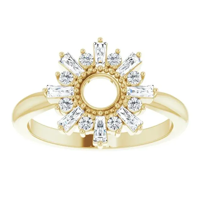 FIRE BRILLIANCE 38 CTW Diamond Radiance Ring Rings