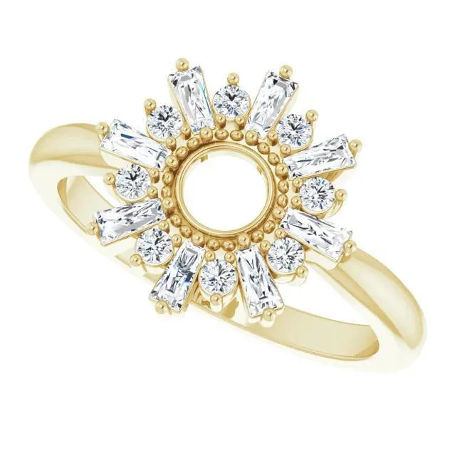 FIRE BRILLIANCE 38 CTW Diamond Radiance Ring Rings