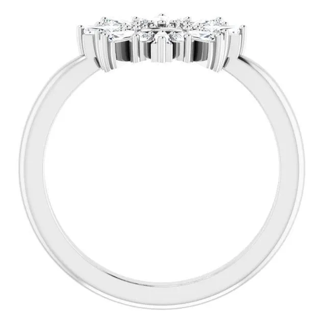 FIRE BRILLIANCE 38 CTW Diamond Radiance Ring Rings