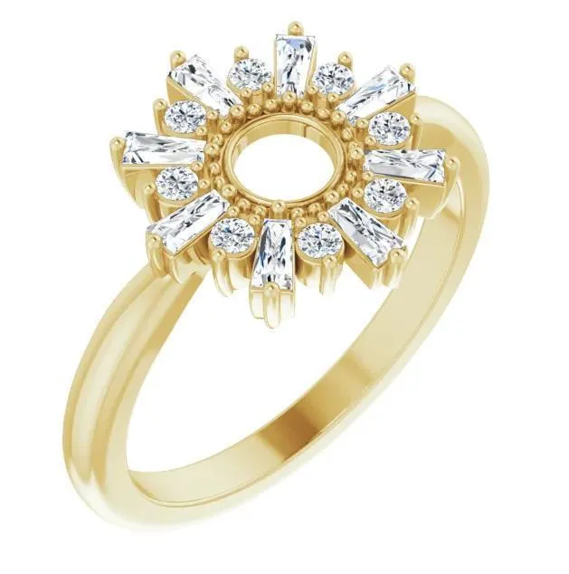FIRE BRILLIANCE 38 CTW Diamond Radiance Ring Rings