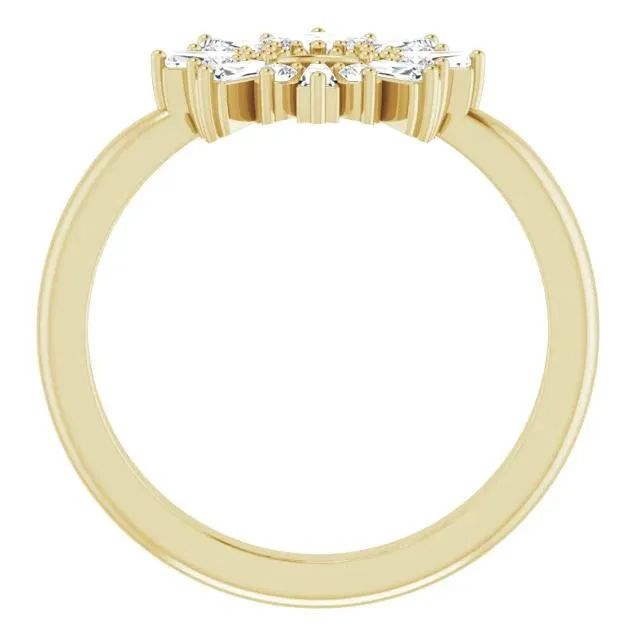 FIRE BRILLIANCE 38 CTW Diamond Radiance Ring Rings