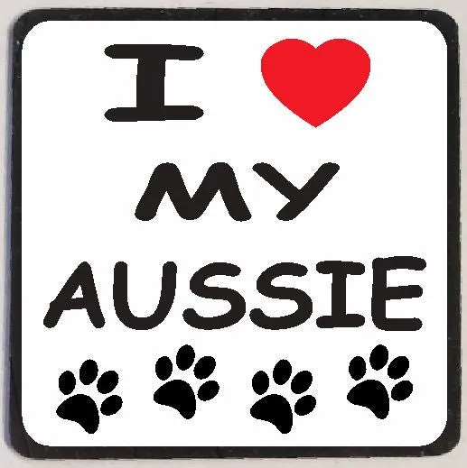 Iris Fashion Jewelry Earrings M138 I Love My Aussie