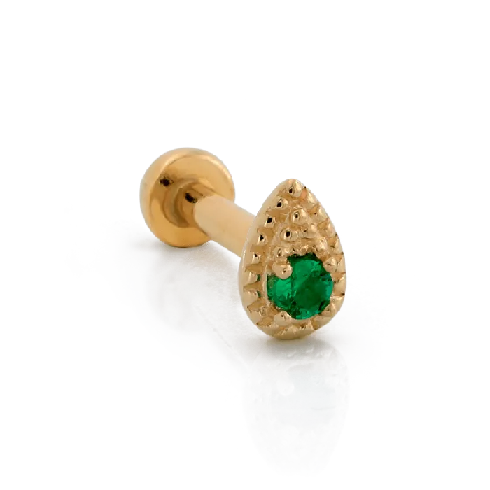 Iris Studios Earrings Beaded Drop with Gem