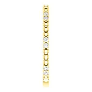 Kenla Round Diamond or Moissanite 34 Eternity 4 Prongs Beads Wedding Anniversary Band Fire Brilliance Rings