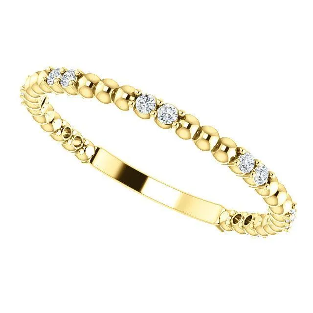 Kenla Round Diamond or Moissanite 34 Eternity 4 Prongs Beads Wedding Anniversary Band Fire Brilliance Rings