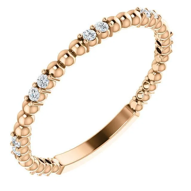 Kenla Round Diamond or Moissanite 34 Eternity 4 Prongs Beads Wedding Anniversary Band Fire Brilliance Rings