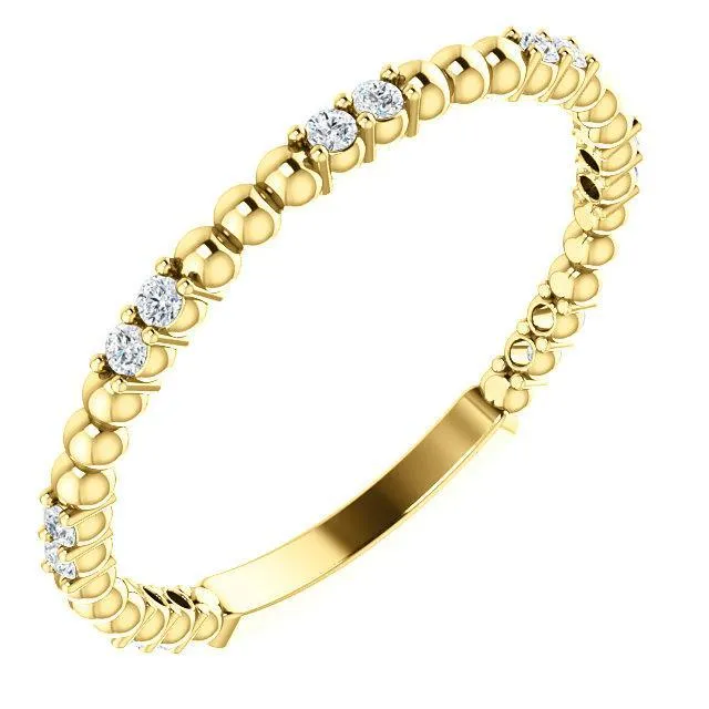 Kenla Round Diamond or Moissanite 34 Eternity 4 Prongs Beads Wedding Anniversary Band Fire Brilliance Rings