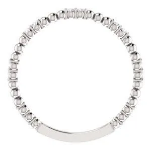 Kenla Round Diamond or Moissanite 34 Eternity 4 Prongs Beads Wedding Anniversary Band Fire Brilliance Rings