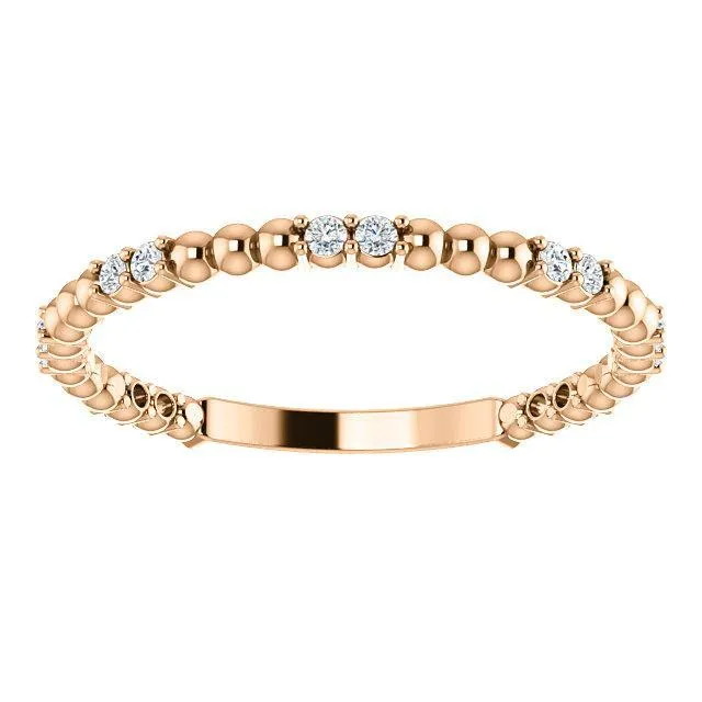 Kenla Round Diamond or Moissanite 34 Eternity 4 Prongs Beads Wedding Anniversary Band Fire Brilliance Rings