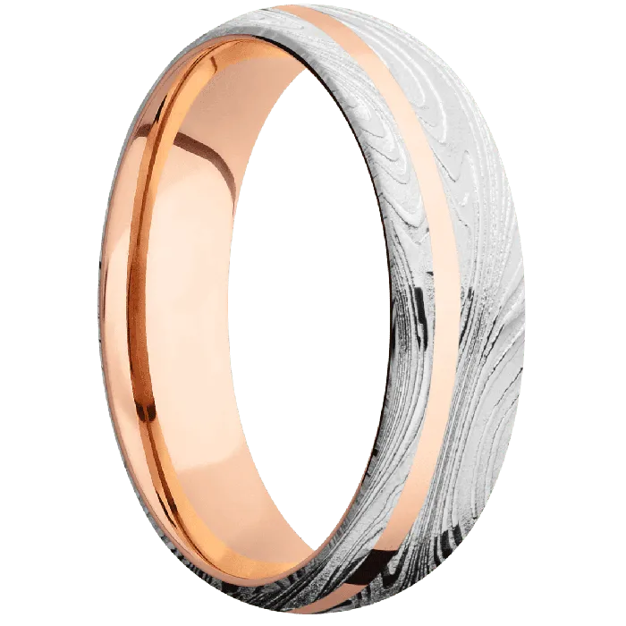 Marble Polish Finish 14K Rose Gold Lashbrook Earrings