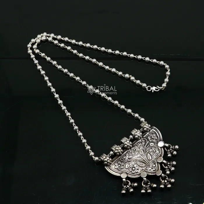 Necklaces TRIBAL ORNAMENTS 925 sterling silver handmade indian traditional cultural trendy functional Delicate long Necklaces tribal ethnic jewelry for her set583 Necklaces TRIBAL ORNAMENTS 925 sterling silver handmade indian traditional cultural trendy functional Delicate long Necklaces tribal ethnic jewelry for her set583