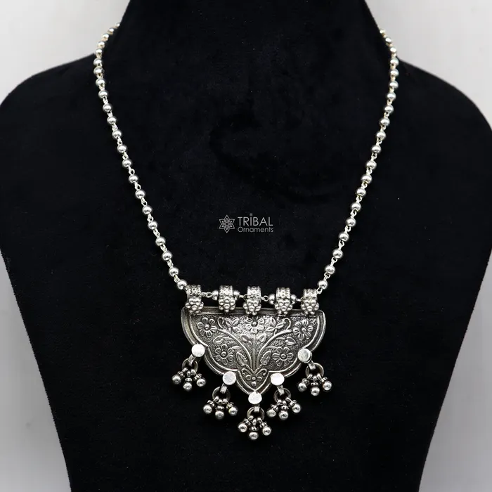 Necklaces TRIBAL ORNAMENTS 925 sterling silver handmade indian traditional cultural trendy functional Delicate long Necklaces tribal ethnic jewelry for her set583 Necklaces TRIBAL ORNAMENTS 925 sterling silver handmade indian traditional cultural trendy functional Delicate long Necklaces tribal ethnic jewelry for her set583